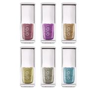 Lot de 6 poudres scintillantes pour ongles holographiques Finition miroir pour fêtes et usage quotidien
