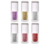 Lot de 6 poudres scintillantes pour ongles holographiques Finition miroir pour fêtes et usage quotidien