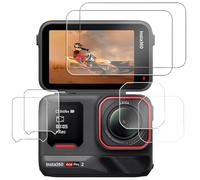 Lot de 6 Protecteur écran de Caméra pour Insta360 Ace Pro 2, avec Caméra Arrière Protecteur, PET Film, Dureté 9H Protection écran en sans Bulles, Ultra HD Film Vitre Trempé, Anti-Rayures