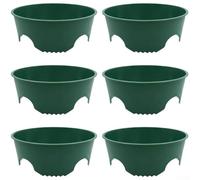 Lot de 6 protecteurs de plantes en plastique pour parterres de fleurs et jardins d'herbes aromatiques pour maintenir un microclimat racinaire favorable et des zones exemptes de parasites