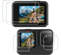 Lot de 6 protecteurs d'écran LCD pour Go Pro Hero 13 - En verre trempé - Ultra transparent - Dureté 9H - Résistant aux rayures - Noir
