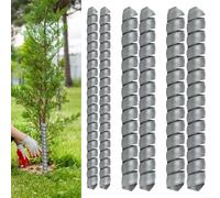 Lot de 6 protections anti-écorce d'arbre en spirale - Protections réglables en plastique pour les jeunes arbres offrant une défense ciblée pendant les premières étapes de croissance
