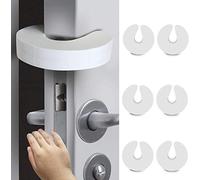 Lot de 6 protections anti-pincement de doigts pour portes de bébé faciles avec butée de porte en mousse souple mais durable. Empêche les blessures par pincement des doigts, les portes claquantes et