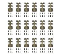 Lot de 6 protections d'angle en fer au look vintage pour plinthes pour une durabilité accrue dans les portes et les couloirs (bronze, 18 pièces)