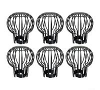 Lot de 6 protections de gouttière en plastique pour tuyau de descente de toit extérieur pour bouchon de feuilles et débris - Protection de tuyau d'eau de pluie compatible avec système de drainage