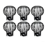 Lot de 6 protections de gouttière en plastique pour tuyau de descente - Filtre flexible pour les débris de feuilles provenant de tuyaux d'obstruction