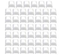Lot de 6 protections de poteaux de clôture de piscine en polypropylène blanc pour poteaux creux carrés de 3,8 cm pour piscines hors sol, compatibles avec les modèles Kayak Jw Esther Williams (48