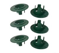 Lot de 6 protections de tête d'arrosage de pelouse en plastique vert pour irrigation des tondeuses et du trafic piéton, protections résistantes aux UV pour l'entretien de la cour en plein air