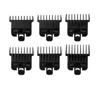 Lot de 6 protections de tondeuse à cheveux pour Babyliss Pro FX787, FX726 et Andis T Outliner G, GO, GTO, ORL, LS2, LS3, PLS, PMT-1, RT-1, SLII, couleur noire