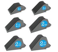 Lot de 6 protections de tondeuse pour tondeuse à cheveux Wahl 10, 12, 14, 16, 18, 20 - 6 pièces extra longues - Guides de tondeuse de 6,3 cm - Plusieurs tailles universelles : 6,3 cm, 5,7 cm, 5,1 cm