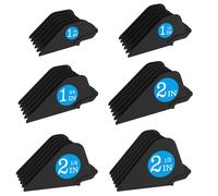 Lot de 6 protections de tondeuse pour tondeuse à cheveux Wahl 10, 12, 14, 16, 18, 20 - 6 pièces extra longues - Guides de tondeuse de 6,3 cm - Plusieurs tailles universelles : 6,3 cm, 5,7 cm, 5,1 cm