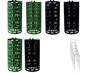 Lot de 6 protections de tronc d'arbre pour paysages de plantes indigènes avec durabilité en polypropylène et disposition de ventilation qui favorise la transpiration naturelle