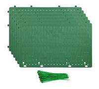 Lot de 6 protections extensibles pour troncs d'arbre - Avec 50 attaches à fermeture éclair pour écorces