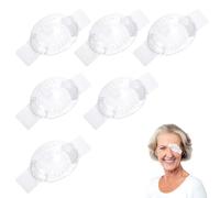 Lot de 6 protections pour les yeux après chirurgie de la cataracte, en plastique, confortables, transparentes, respirantes, protection post-opératoire, ajustement universel, facile à nettoyer