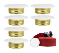 Lot de 6 protections pour sprinklers, rosaces de protection anti-déclenchement accidentel, têtes protection décoratives en métal anti-poussière pour plafonds maison