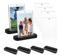 Lot de 6 Protege Carte Magnétique 35PT, Imperméable Protection Carte Slive Support Sleeve Booster Avec Protection UV pour Cartes à Collectionner Sport