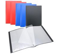 Lot de 6 protège-documents A4 WAYTEX - 30 pochettes (60 vues) polypropylène souple, couleurs assorties