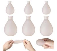 Lot de 6 protège-doigts en silicone étanches - Protection des doigts - Protection des orteils - Protection de douche - Embouts de doigts (3 petits et 3 grands)