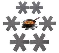 Lot de 6 Protège-Poêles en Feutre - Dessous de Plat Antidérapants 38/35/26 cm pour Protection des Surfaces et Empilage des Ustensiles de Cuisine