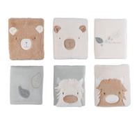 Noukies Protèges-barreaux Fluffy Orso & Lily – Fixation scratch, 60x120/70x140 – Lot de 6 Écru