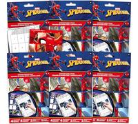 Lot de 6 puzzles autocollants Spiderman pour enfants - Lot de 6 puzzles Spiderman avec Spider-Man, Spider-Gwen, plus | Cadeaux de fête Spider-Man pour garçons et filles