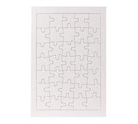Lot de 6 puzzles vierges - 16,5 x 24,1 cm + carte au dos, 35 pièces chacun - Invitations de fête Hygloss DYI, parfaites pour la décoration, les arts et l'artisanat ou les cadeaux de fête - Pièces de