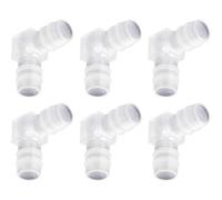 Lot de 6 raccords coudés à 90 degrés pour tuyau d'eau 12 mm - Répartiteur 2 voies - Adaptateur de joint de tuyau d'arrosage pour aquarium