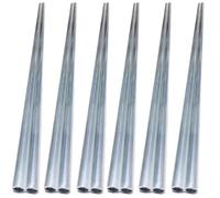 Lot de 6 rails d'auvent en aluminium de 55 cm en forme de huit canaux pour auvent de camping-car T4 T5 T6