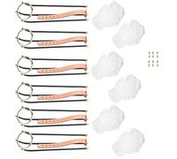 Lot de 6 Rails Empire Solides de Remplacement pour Table de Billard Standard avec Poches en Filet, Rails Robustes en Acier Inoxydable de Haute qualité pour Mise à Niveau de Table