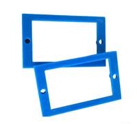Lot de 6 rallonges de boîtier de prise électrique de 6,35 mm de profondeur pour prises standard, anneau d'extension en ABS ignifuge pour une utilisation stable (bleu)
