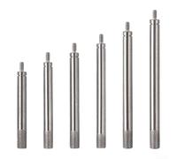 Lot de 6 rallonges de tige d'indicateur en acier inoxydable avec filetage M2,5, longueurs 30 à 150 mm pour jauge de profondeur et kit d'outils de mesure, métrologie industrielle