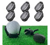 Lot de 6 ramasse-balles pour putter avec port technique - Retriever de balle de golf pour putter - Collecteur de mini balles de golf - Pliable - Ventouse à mettre sur la poignée de putter
