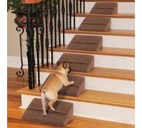 Lot de 6 rampes en mousse densité 40D pour chien avec bosse antidérapante pour escaliers, costumes pour petits chiens et chats, escaliers pour animaux domestiques, coussinets auto-adhésifs à fixer