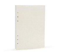 Lot de 6 recharges de classeur à anneaux 2023 A6 Grid Square pour Filofax/Personal Journal, taille personnelle, 45 feuilles/90 pages, qualité 100 g/m², Harphia (A6 3,74 x 6,77", Gridsquare)