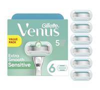 Lot de 6 Recharges de Lames pour rasoir Gillette Venus Extra Smooth Sensitive, pour femmes