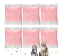 Lot de 6 recharges pour éliminateur d'odeurs de litière pour chat - Compatible avec Whisker OdorTrap Pod, pour robot à litière 4 poches filtrantes et robot à litière 3 tiroirs, garde la maison fraîche