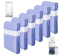 Lot de 6 recharges pour poubelle à couches - Compatible avec Korbell - 16 l - Film de recharge pour poubelle à couches - Sac à couches - Anti-odeur - Violet