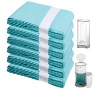 Lot de 6 recharges pour poubelle à couches compatibles avec panier : recharge de 16 l, film de recharge, poubelle à couches, sac à couches, anti-odeur, bleu