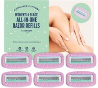 Lot de 6 recharges pour rasoir à 4 lames tout-en-un pour femme,6 pièces(Q359)
