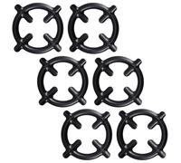 Lot De 6 Réducteurs De Cuisinière Pour Cafetière Support De Grille De Cuisinière À Gaz Matériau En Fer Support De Grille De Brûleur À Gaz Noir