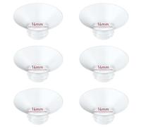 Lot de 6 Réducteurs de Téterelle 14mm Compatibles avec Tire-Lait Momcozy/Spectra/Medela/MomMed/eufy/Lansinoh/Elvie - Adapté aux Téterelles 24 mm de la Majorité des Marques