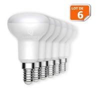 Lot de 6 Réflecteur R50 LED - EUROBRYTE - Culot E14 - 500 lumens - Blanc Chaud 3000K