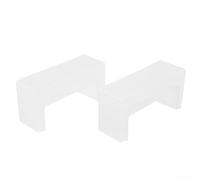 Lot de 6 rehausseurs présentation en acrylique transparents forme U for objets artisanaux, bijoux collection - Vitrine transparente polyvalente for comptoir magasin détail
