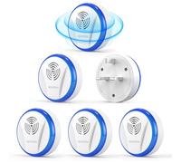 Lot de 6 répulsifs à ultrasons à brancher pour une utilisation en intérieur, repousse souris, cafards, moustiques et araignées, sans danger pour les humains et les animaux domestiques, non toxique