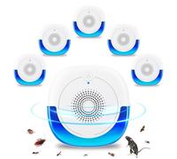Lot de 6 répulsifs à ultrasons pour souris, rats, araignées, insectes, moustiques d'intérieur