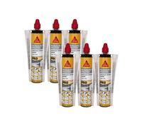 Lot de 6 résines de scellement chimique rapide SIKA Anchorfix-1 Evolution - Gris - 300ml