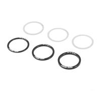 Lot de 6 rondelles de pédalier de vélo 24/29/30 mm en acier inoxydable et aluminium compatibles avec pédaliers BB86/91/92 BB30 PF30 (24 mm)