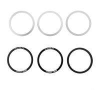 Lot de 6 rondelles de pédalier pour pédalier BB86/91/92/BB30/PF30, 24/29/30 mm en acier inoxydable et alliage d'aluminium (29 mm)