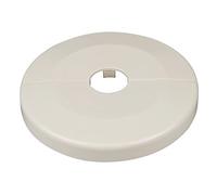 Lot de 6 rosaces pour tuyaux de chauffage, très grand diamètre extérieur 85mm, cache tuyau radiateur, rosace radiateur, cache tuyau plomberie, coffrage, robinetterie, ABS (43mm, blanc crème RAL 9001)