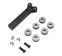 Lot de 6 roues de moletage réticulées en trois tailles de pas standard avec porte-outil de tour pour la fabrication en métal